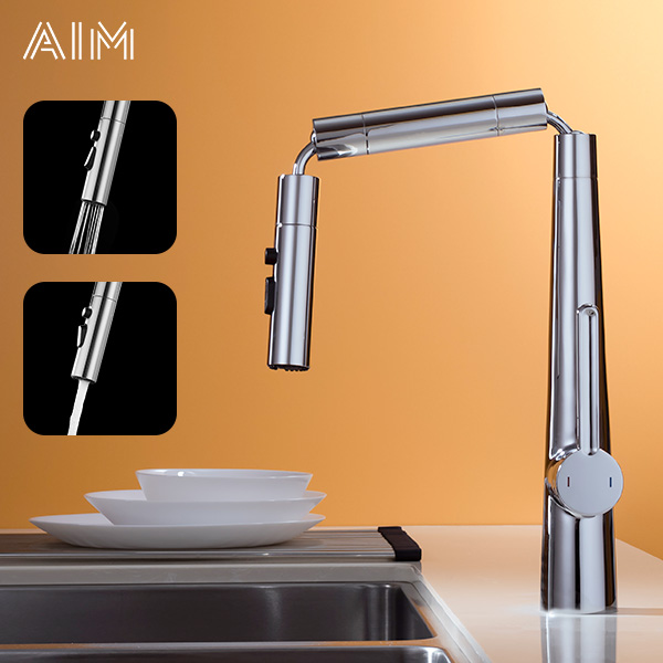 Home / Product / kitchen faucet / Pull-out-Pull-down / Commercial Brass ...